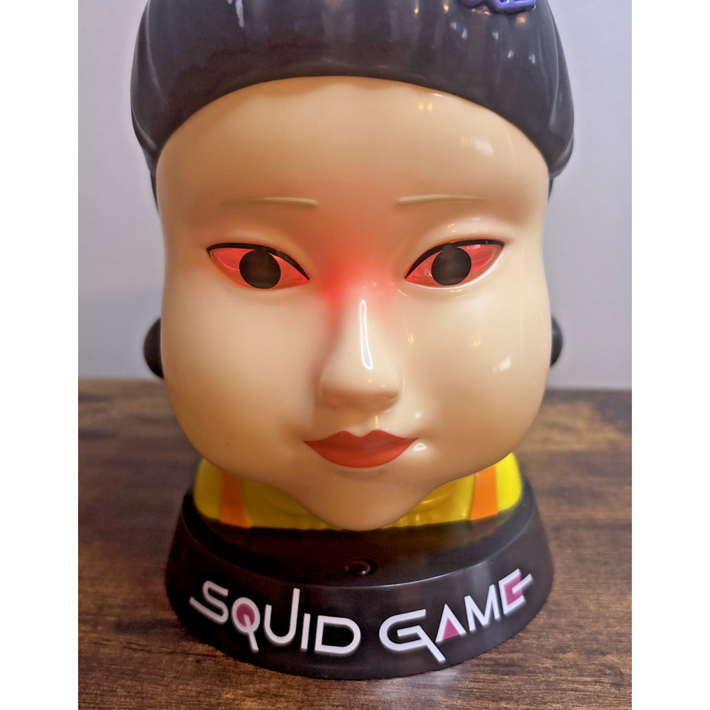 Squid Game Doll Head Popcorn Bucket Korean Netflix Collectible Creepy - Picture 2 of 7